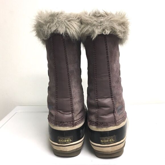 Sorel Joan of Arctic Waterproof Winter Snow Boot Youth Kids Purple Black 4 - Picture 5 of 13